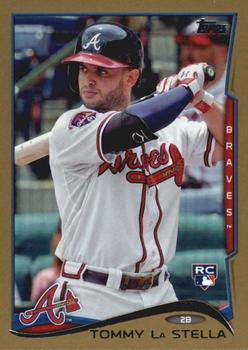 2014 Topps Update - Gold #US-214 Tommy La Stella Front