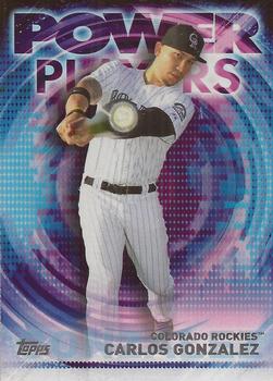 2014 Topps Update - Power Players #PPA-CGN Carlos Gonzalez Front