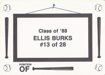 1988 Class of '88 (unlicensed) #13 Ellis Burks Back