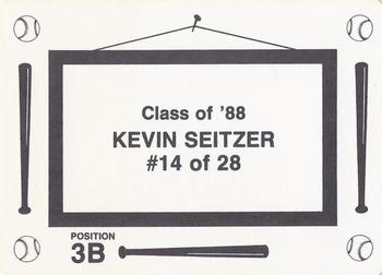 1988 Class of '88 (unlicensed) #14 Kevin Seitzer Back