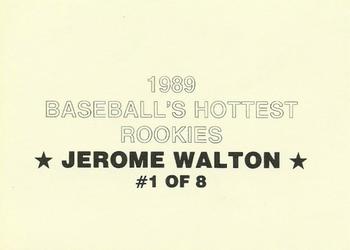 1989 Baseball's Hottest Rookies (unlicensed) #1 Jerome Walton Back