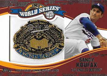 2014 Topps Update - World Series MVP Patches #WSP-SK Sandy Koufax Front