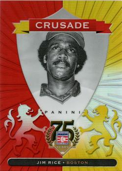 2014 Panini Hall of Fame 75th Year Anniversary - Crusades Red #93 Jim Rice Front