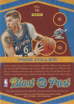 2014-15 Hoops - Blast from the Past Prime #12 Mike Miller Back