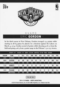 2014-15 Hoops - Artist's Proof #209 Eric Gordon Back
