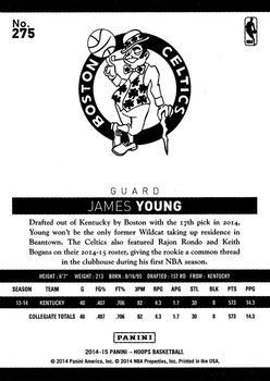 2014-15 Hoops - Artist's Proof #275 James Young Back