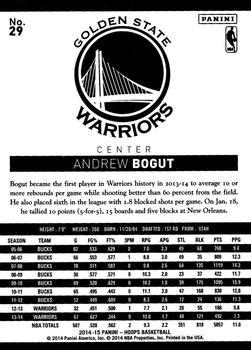 2014-15 Hoops - Artist's Proof Black #29 Andrew Bogut Back