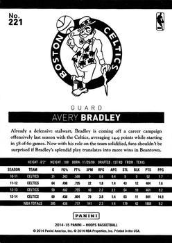 2014-15 Hoops - Artist's Proof Black #221 Avery Bradley Back