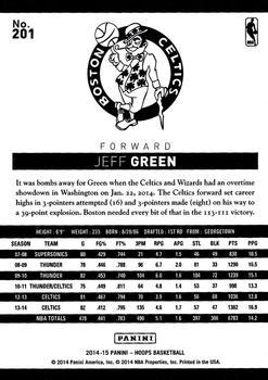 2014-15 Hoops - Blue #201 Jeff Green Back