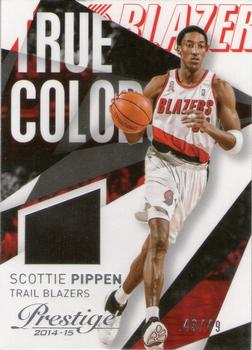 2014-15 Panini Prestige - True Colors Materials #32 Scottie Pippen Front