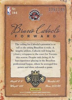 2014-15 Panini Court Kings #184 Bruno Caboclo Back