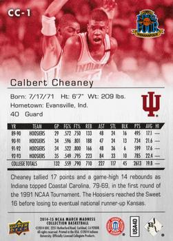 2014-15 Upper Deck NCAA March Madness #CC-1 Calbert Cheaney Back