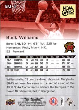 2014-15 Upper Deck NCAA March Madness #BU-1 Buck Williams Back