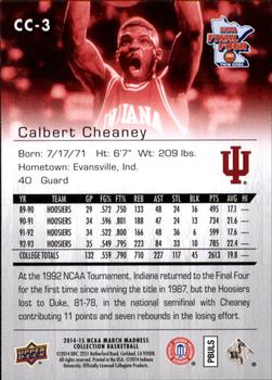 2014-15 Upper Deck NCAA March Madness #CC-3 Calbert Cheaney Back