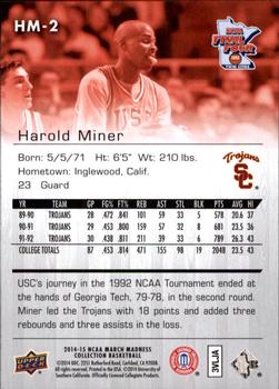 2014-15 Upper Deck NCAA March Madness #HM-2 Harold Miner Back