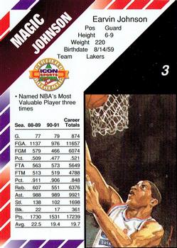 1992-93 Icon Sports Barcelona Commemorative #3 Magic Johnson Back