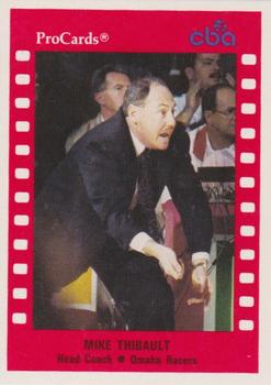 1990-91 ProCards CBA #7 Mike Thibault Front