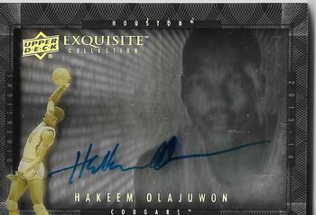 2013-14 Upper Deck Exquisite - Dimensions Autographs #D-HO Hakeem Olajuwon Front