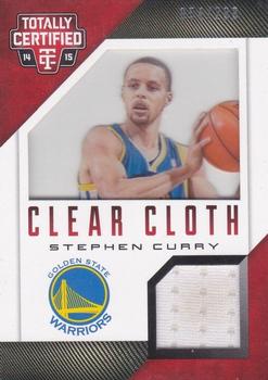 2014-15 Panini Totally Certified - Clear Cloth Jerseys Red #39 Stephen Curry Front