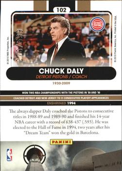 2010 Panini Hall of Fame #102 Chuck Daly  Back