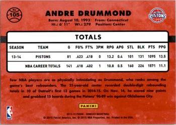 2014-15 Donruss #105 Andre Drummond Back