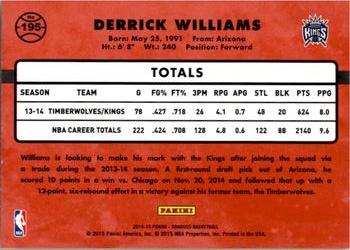 2014-15 Donruss #195 Derrick Williams Back