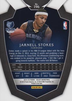 2014-15 Panini Select #196 Jarnell Stokes Back