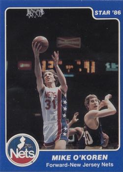 1985-86 Star Lifebuoy New Jersey Nets #9 Mike O'Koren Front