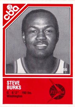 1982-83 TCMA CBA #56 Steve Burks Front