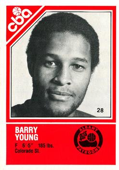 1982-83 TCMA CBA #28 Barry Young Front