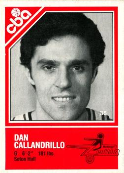 1982-83 TCMA CBA #35 Dan Callandrillo Front