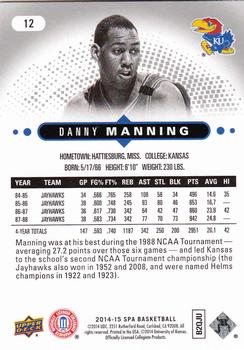 2014-15 SP Authentic #12 Danny Manning Back