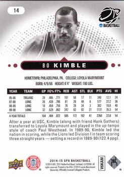 2014-15 SP Authentic #14 Bo Kimble Back