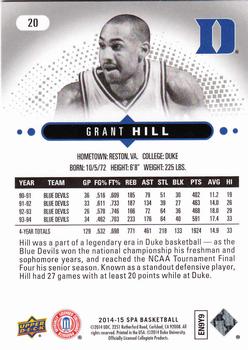 2014-15 SP Authentic #20 Grant Hill Back