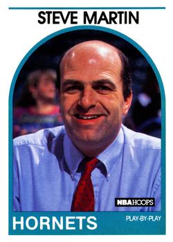 1989-90 Hoops - Announcers #NNO Steve Martin Front