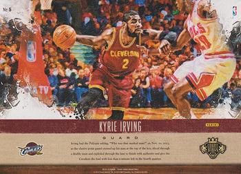 2014-15 Panini Court Kings - 5x7 Box Toppers Panoramics #5 Kyrie Irving Back