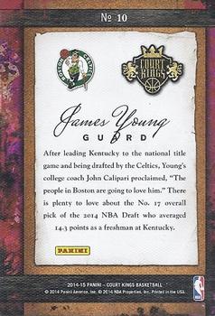 2014-15 Panini Court Kings - Remarkable Rookies #10 James Young Back