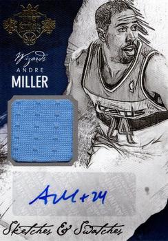 2014-15 Panini Court Kings - Sketches and Swatches Autographs #45 Andre Miller Front