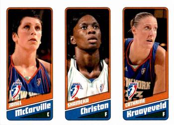 2009 Rittenhouse WNBA Series 1 #28 Janel McCarville / Shameka Christon / Cathrine Kraayeveld Front