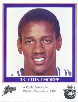 1986-87 Sacramento Kings Smokey #NNO Otis Thorpe Front