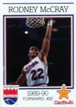 1989-90 Carl's Jr. Sacramento Kings #NNO Rodney McCray Front
