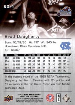2014-15 Upper Deck NCAA March Madness - Sepia #BD-1 Brad Daugherty Back