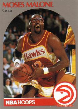 1991 Hoops 100 Superstars #1 Moses Malone Front