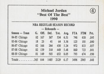 1990 Michael Jordan Best of the Best (unlicensed) #4 Michael Jordan Back