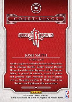 2014-15 Donruss - Court Kings Press Proofs Blue #30 Josh Smith Back