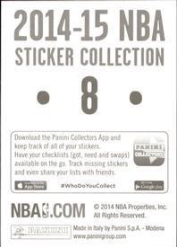 2014-15 Panini Stickers #8 Jeff Green Back