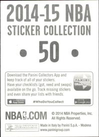 2014-15 Panini Stickers #50 Philadelphia 76ers Logo Back