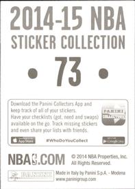 2014-15 Panini Stickers #73 Joakim Noah Back