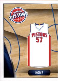 2014-15 Panini Stickers #96 Pistons Home Jersey Front