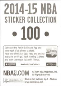 2014-15 Panini Stickers #100 Brandon Jennings Back